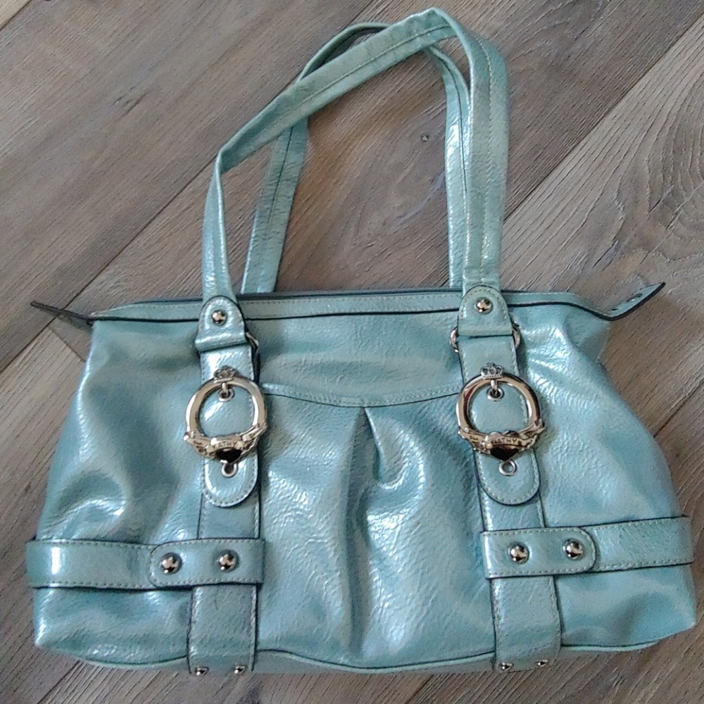 Kathy Van Zeeland Mint Green Purse